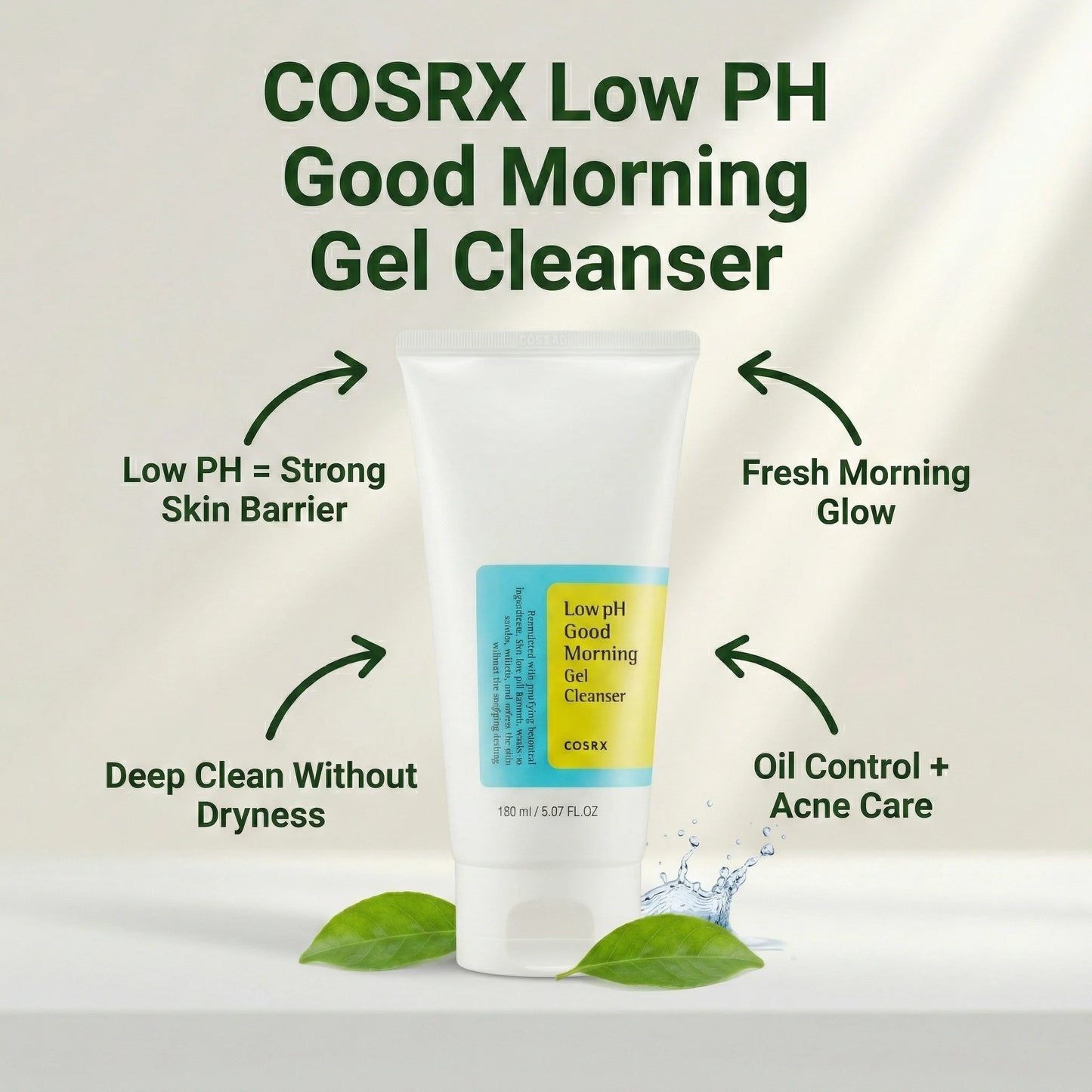 COSRX Low pH Good Morning Gel Cleanser 150ml-Wonder Skin