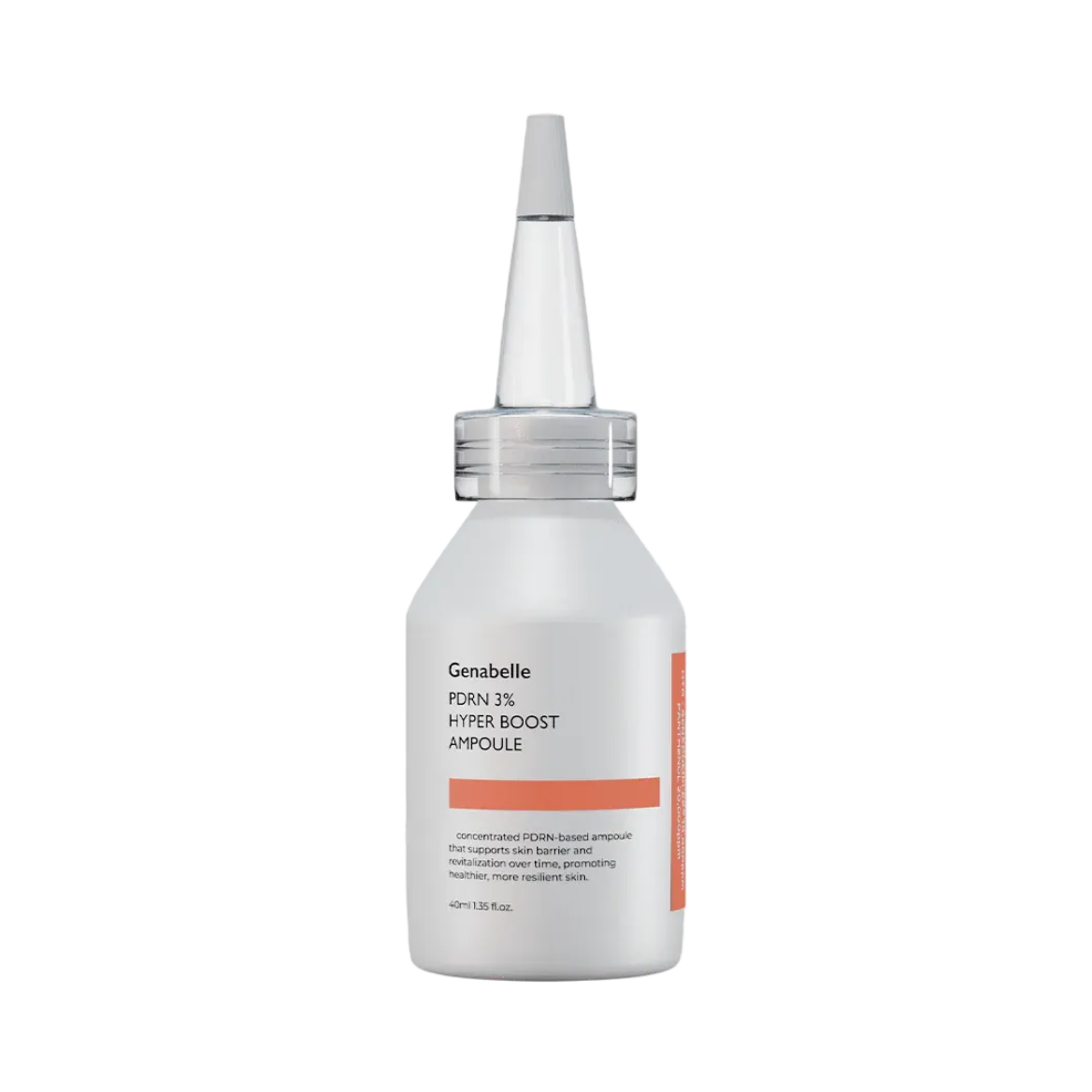 Genabelle PDRN 3% Hyper Boost Ampoule 40ml – zylindrische Flasche mit weißem Deckel und Etikett