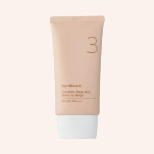 Numbuzin No.3 Porcelain Base-skip Tone Up Beige SPF50+ PA++++ 50ml