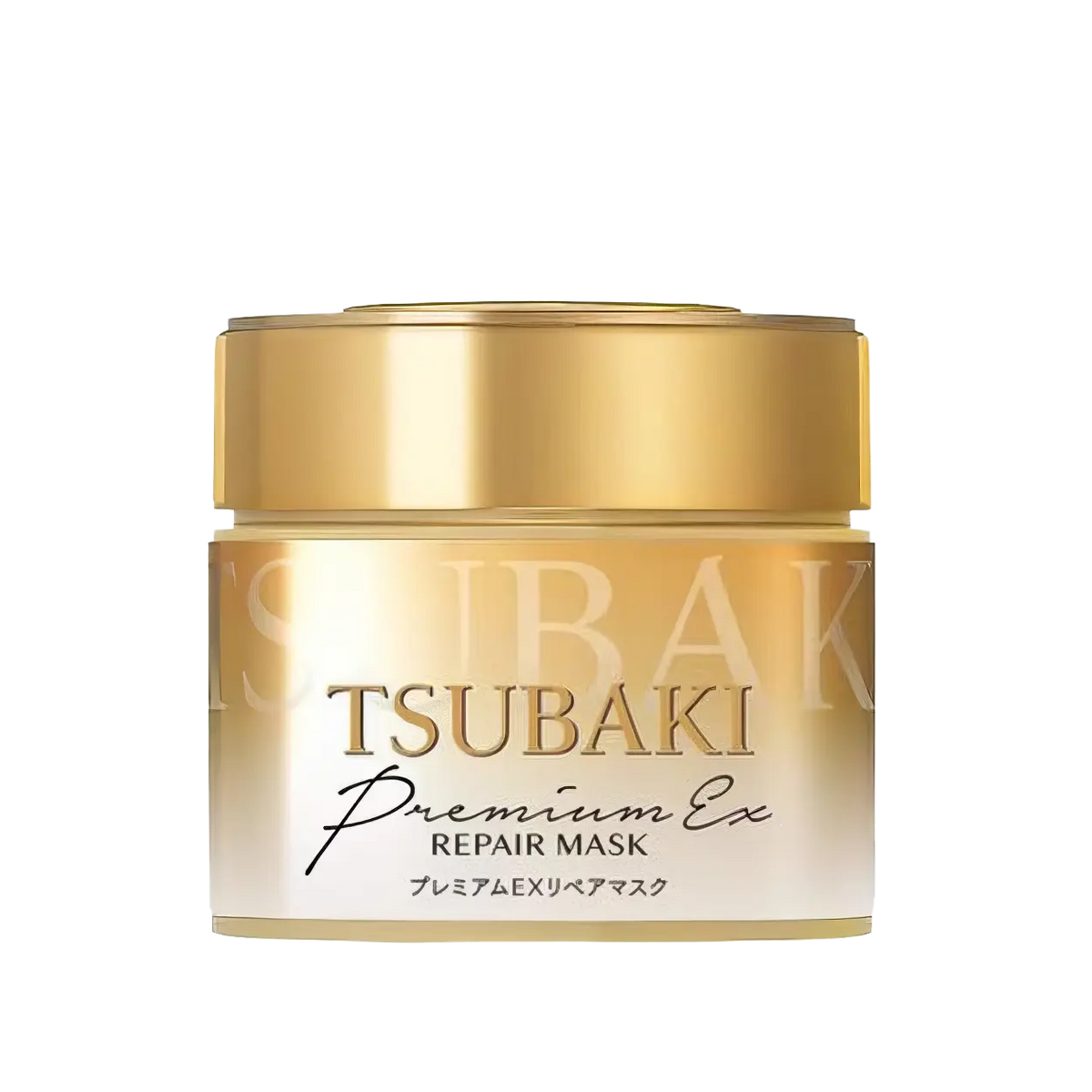 Shiseido Tsubaki Premium Ex Repair Hair Mask 180g – Tiegel in Gold und Beige