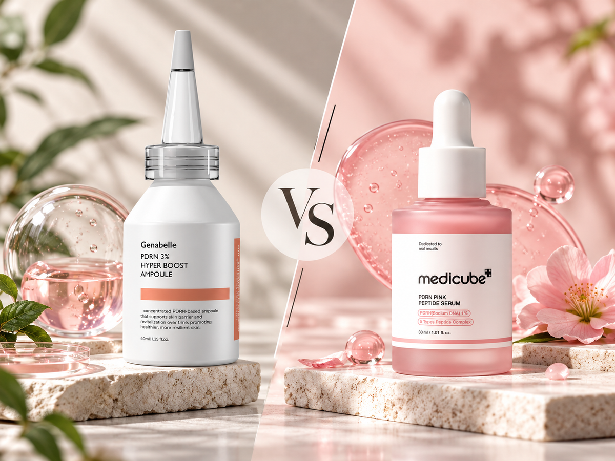 Genabelle PDRN 3% Hyper Boost oder Medicube PDRN Pink Peptide Serum