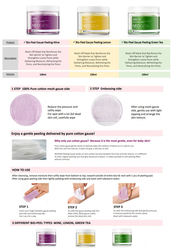 Neogen Bio-Peel Gauze Peeling | Wonder Skin Deutschland