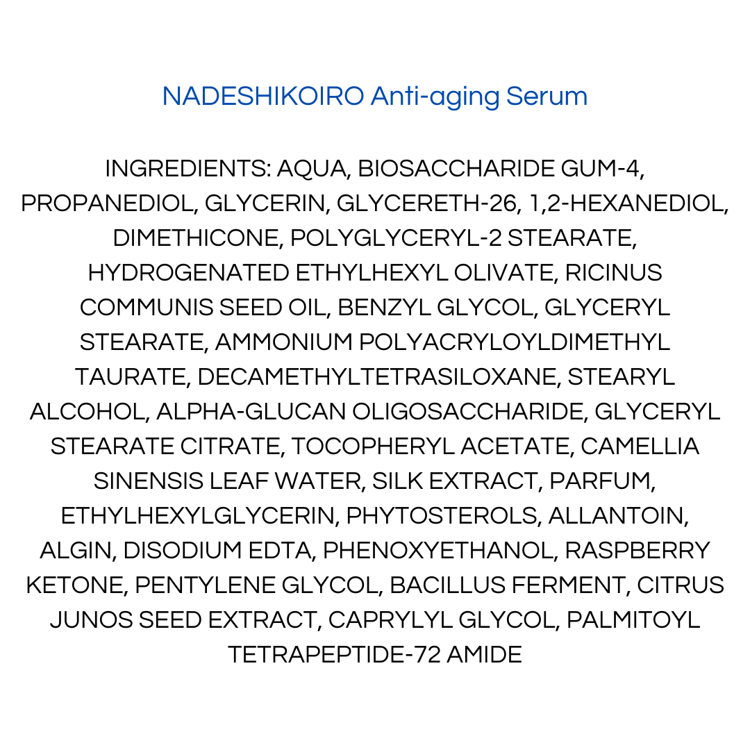 Onshindo Osaka - Nadeshikoiro - serum (all skin types) - 30ml