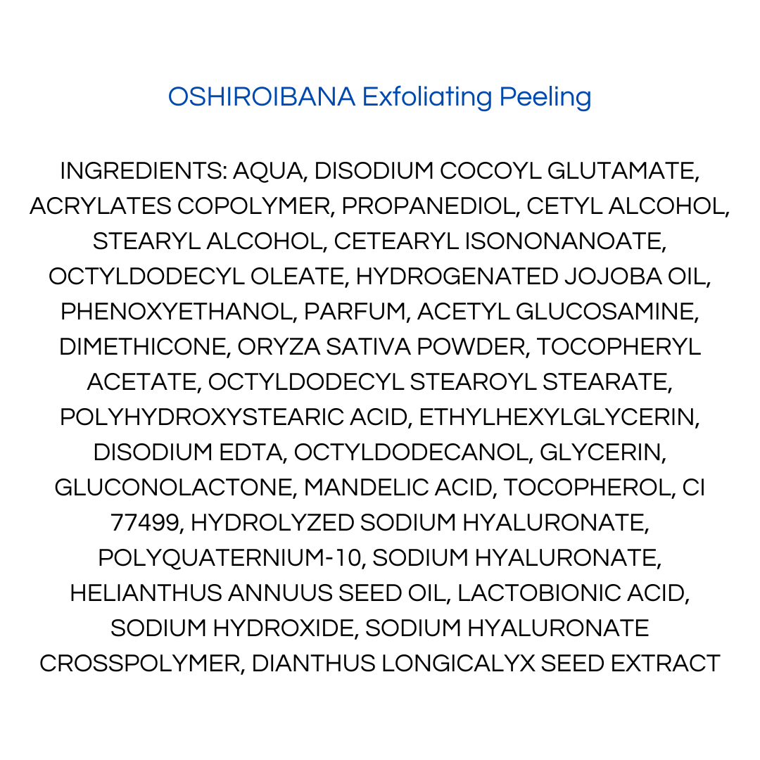 Onshindo Osaka - Oshiroibana - face scrub (all skin types) - 75ml