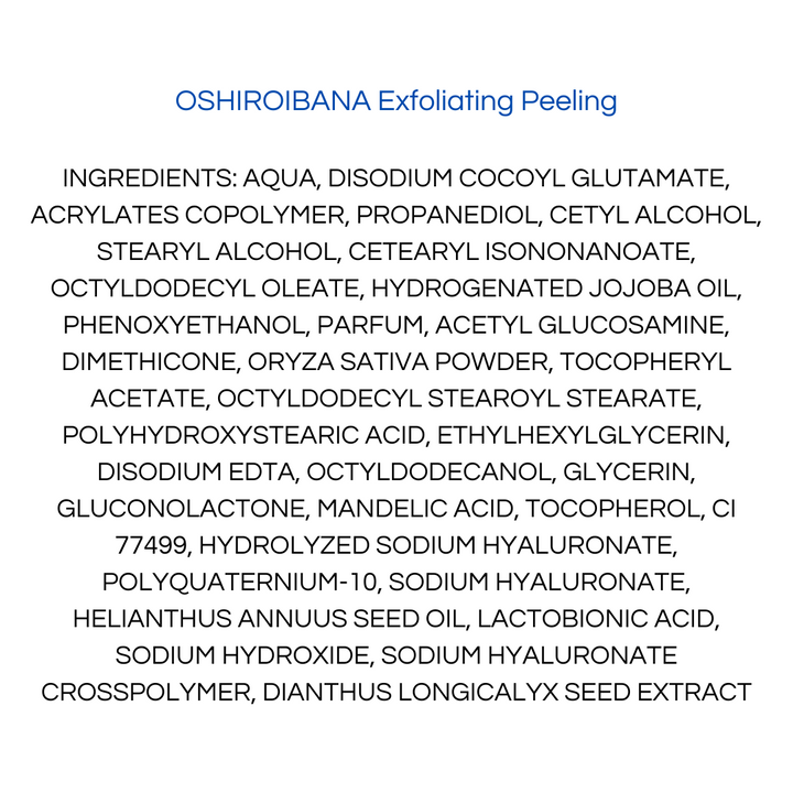 Onshindo Osaka - Oshiroibana - face scrub (all skin types) - 75ml