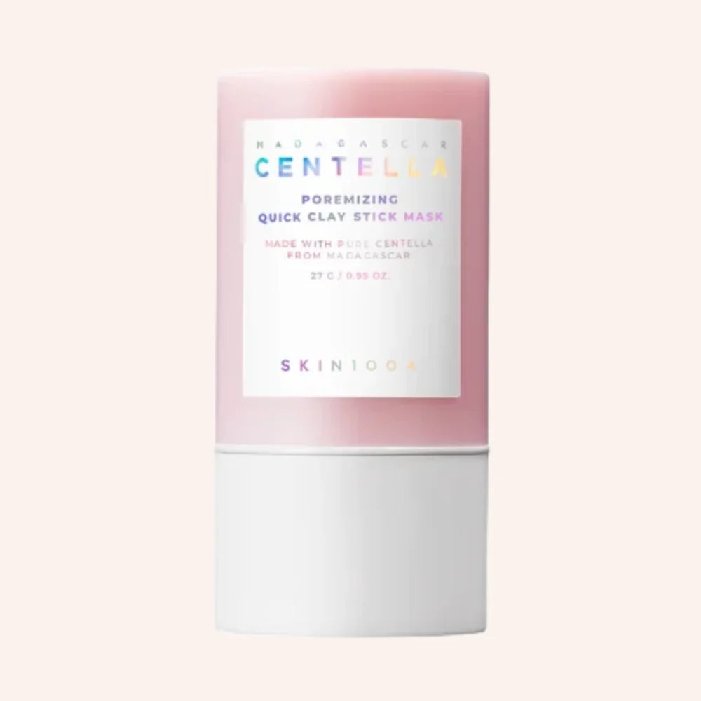 SKIN1004 Madagascar Centella Poremizing Quick Clay Stick Mask - 27g – weiß-rosa Stick mit mattem Finish