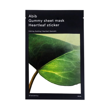 Abib Gummy Sheet Mask Heartleaf Sticker 27ml-Wonder Skin