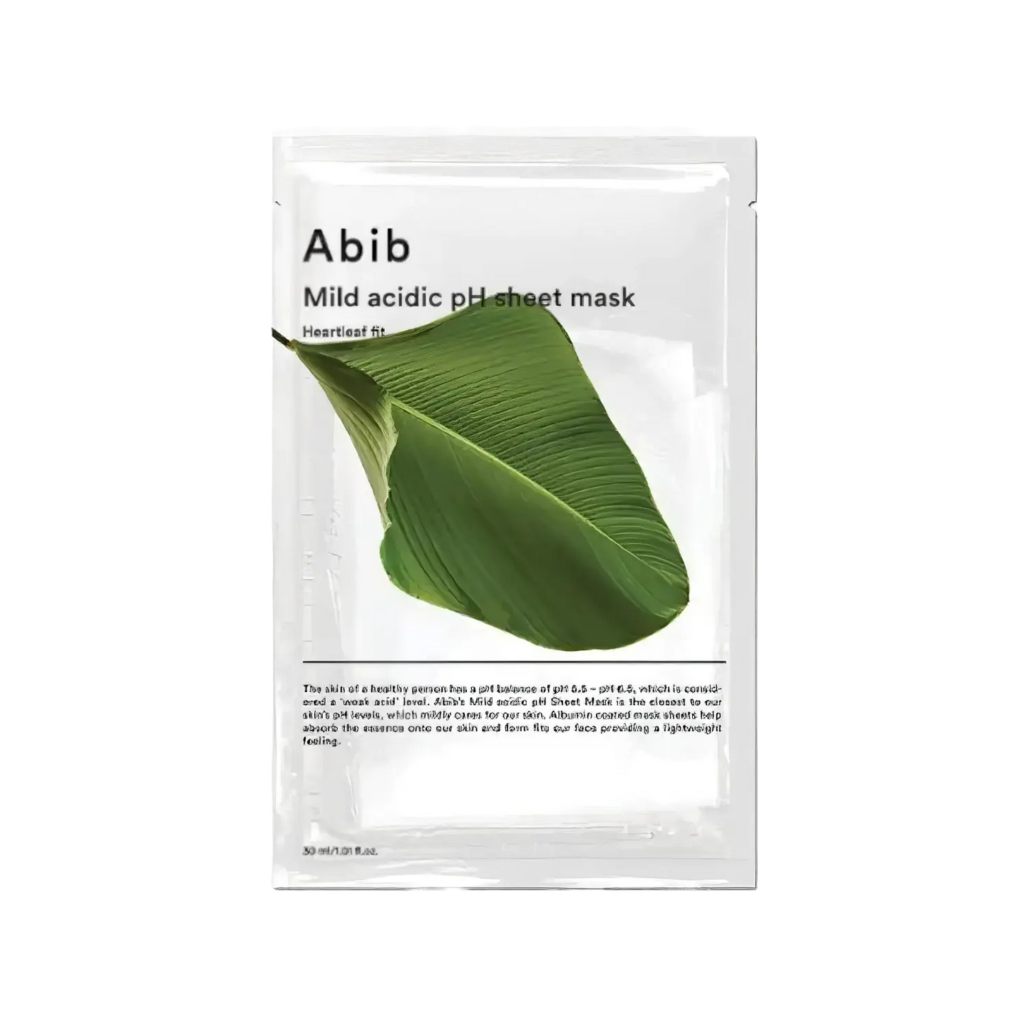 Abib - Mild Acidic pH Sheet Mask Heartleaf Fit - 30ml-Wonder Skin