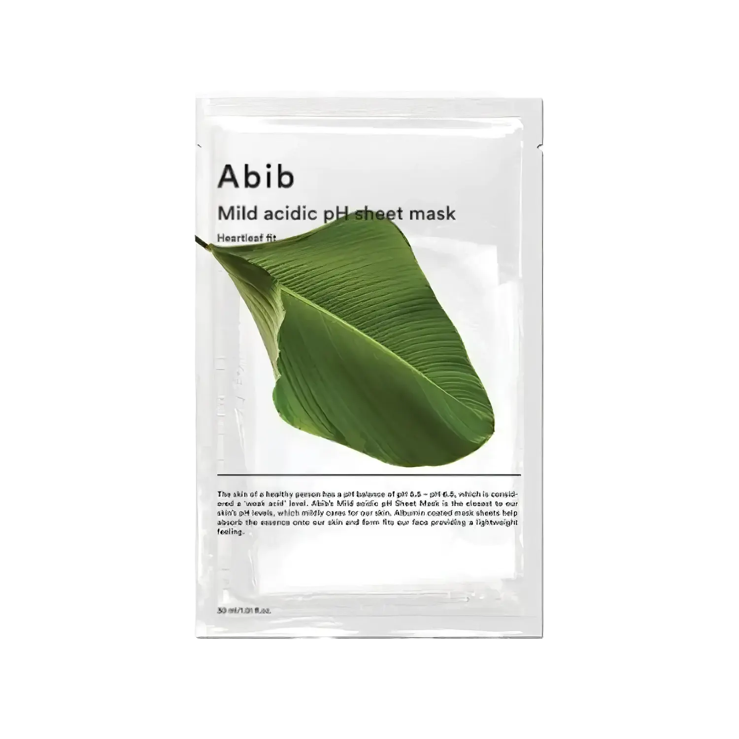 Abib - Mild Acidic pH Sheet Mask Heartleaf Fit - 30ml-Wonder Skin