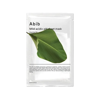 Abib - Mild Acidic pH Sheet Mask Heartleaf Fit - 30ml-Wonder Skin