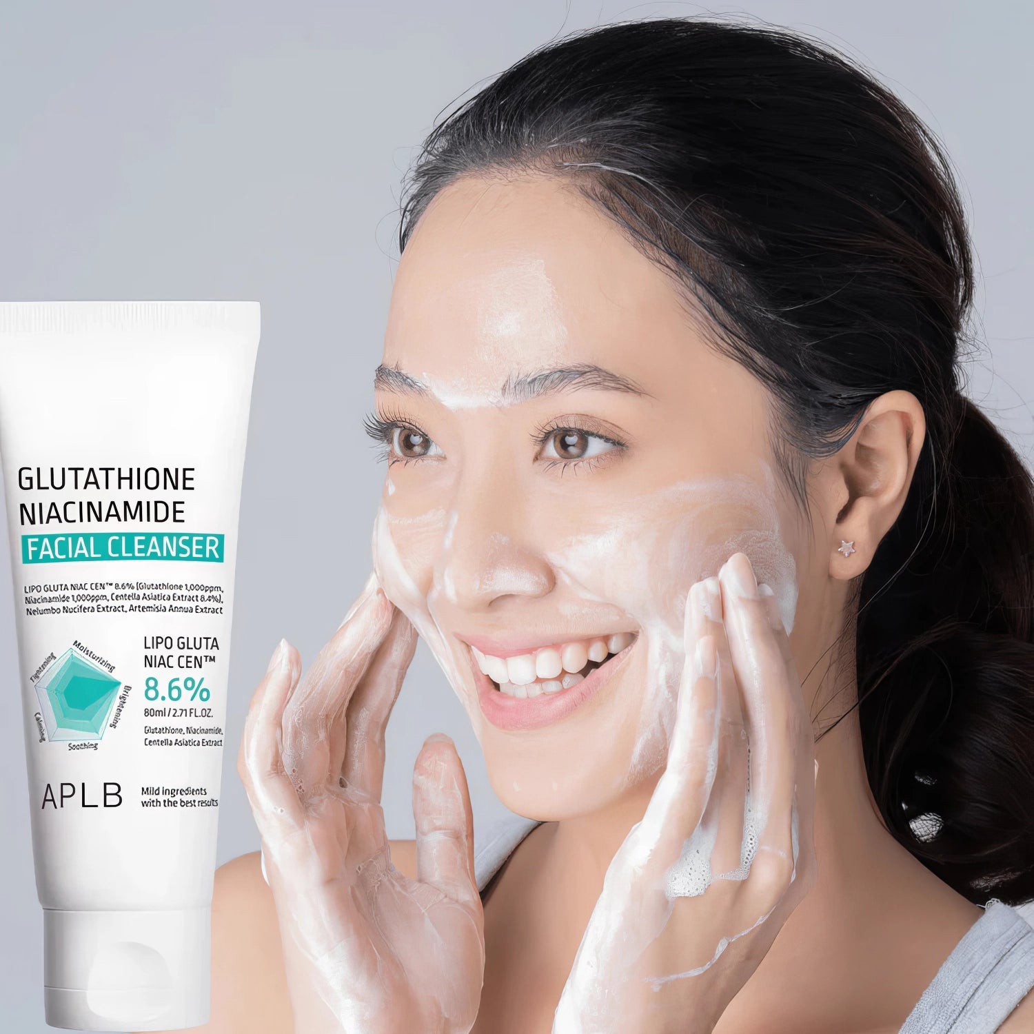 APLB - Glutathione Niacinamide Facial Cleanser - 80ml-Wonder Skin
