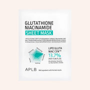 APLB Glutathione Niacinamide Sheet Mask 25ml