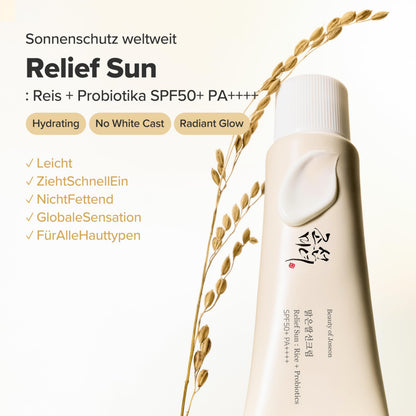 Beauty of Joseon Relief Sun : Rice + Probiotics SPF50+ PA++++ 50ml