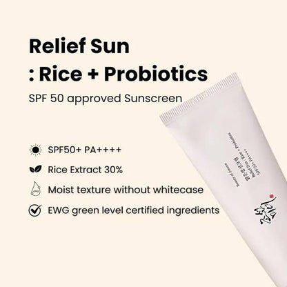 Beauty of Joseon Relief Sun : Rice + Probiotics SPF50+ PA++++ 50ml