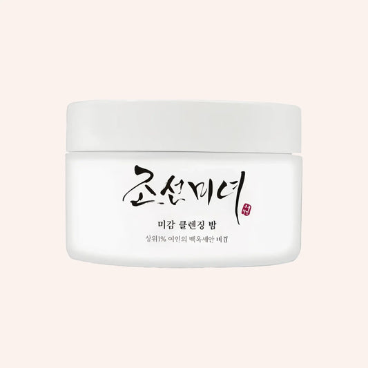 Beauty of Joseon Radiance Cleansing Balm 100ml – weiße Tube mit Kappe im Vordergrund vor dunklem Hintergrund, hart beleuchtet