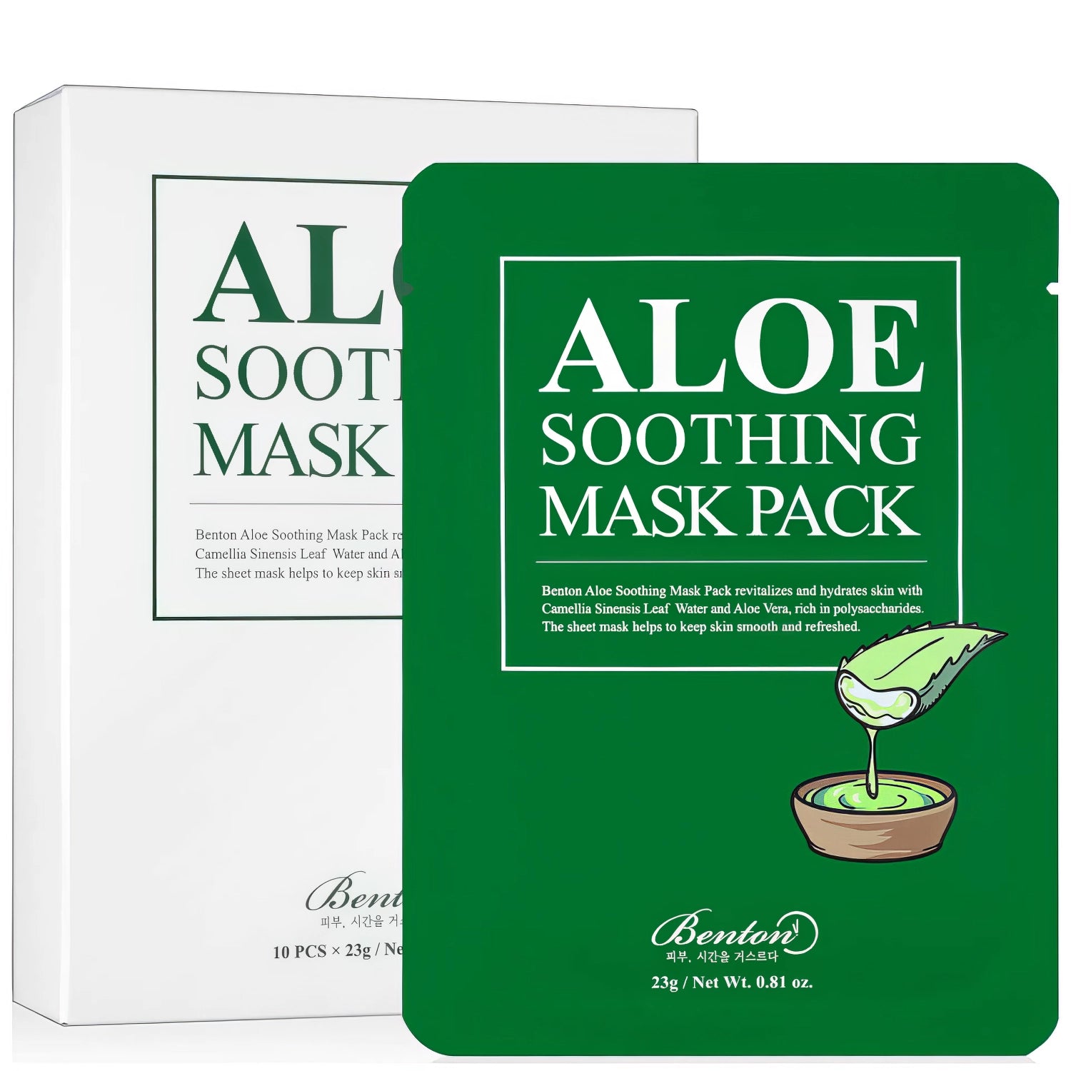 Benton - Aloe Soothing Mask - 23g-Wonder Skin