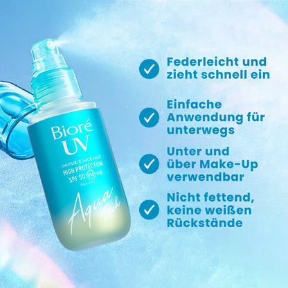 Biore - Aqua Rich Aqua Mist SPF50 PA++++ - 60ml-Wonder Skin
