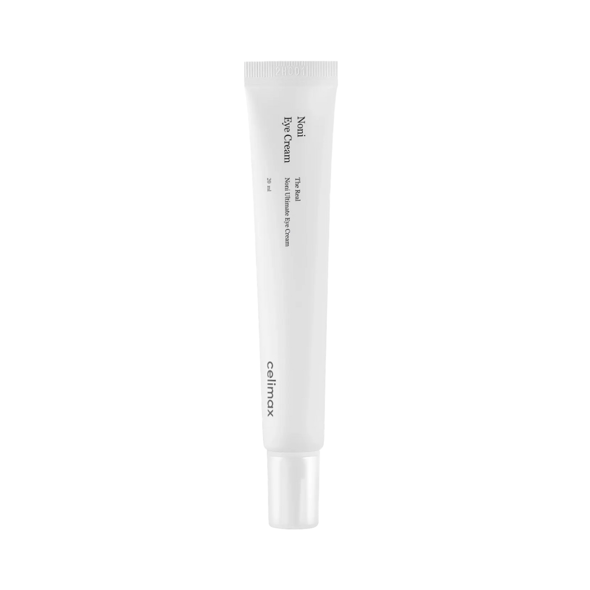 Celimax The Real Noni Ultimate Eye Cream 20ml – einzelne Tube vor schwarzem Hintergrund