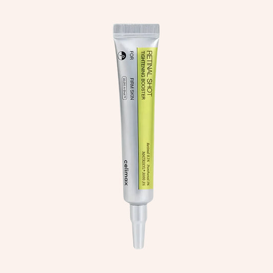 Celimax The Vita-A Retinal Shot Tightening Booster 15ml – weiße Tube mit grünem Streifen