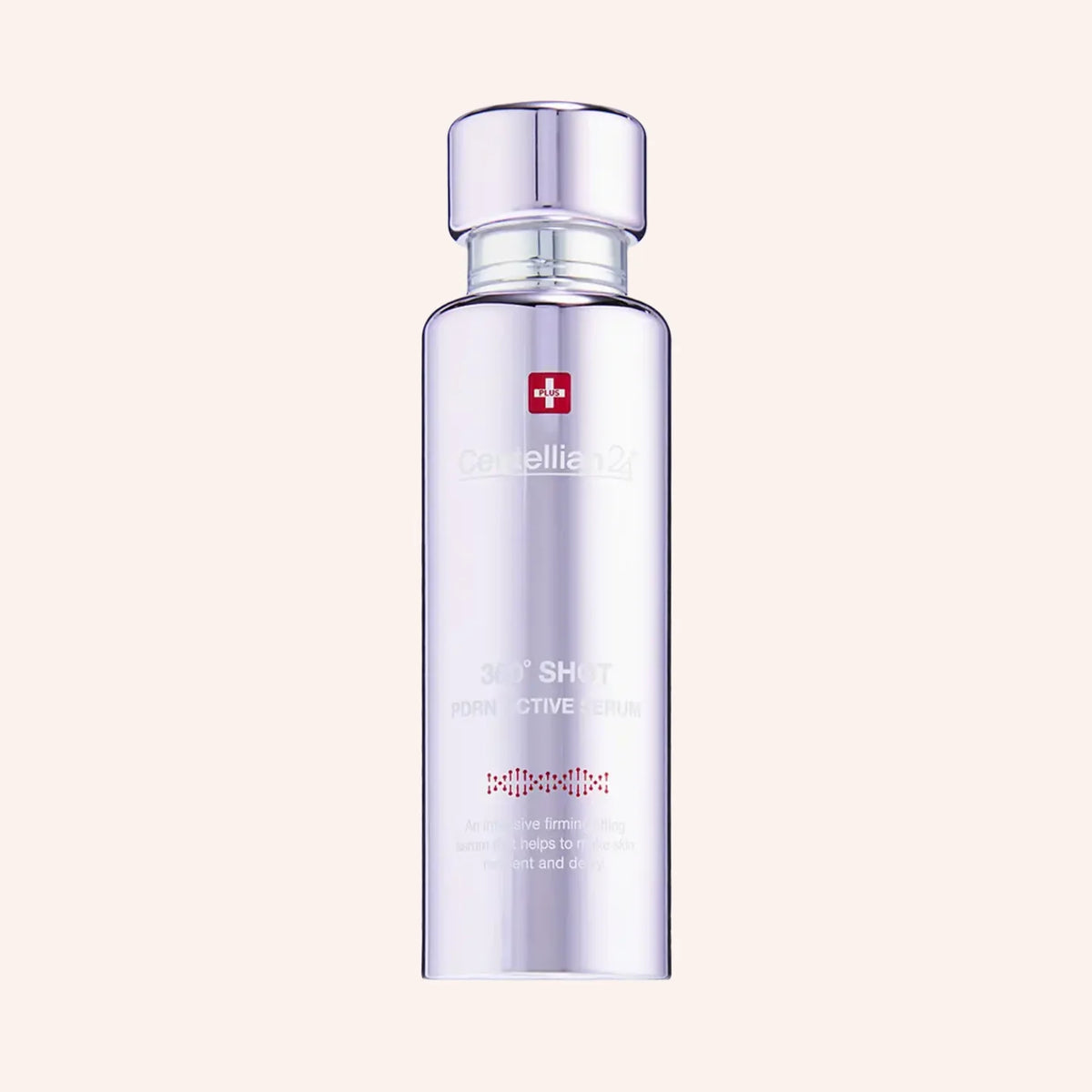 Centellian24 360 Shot PDRN Active Serum 50ml – Tube mit weißem Etikett und silbernem Verlauf oben, aufrecht