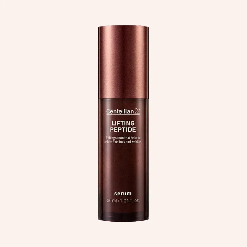 Centellian24 Lifting peptide Serum 30ml – weinrote Flasche mit weißem Etikett und weißem Pumpspender