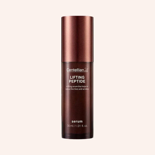 Centellian24 Lifting peptide Serum 30ml – weinrote Flasche mit weißem Etikett und weißem Pumpspender