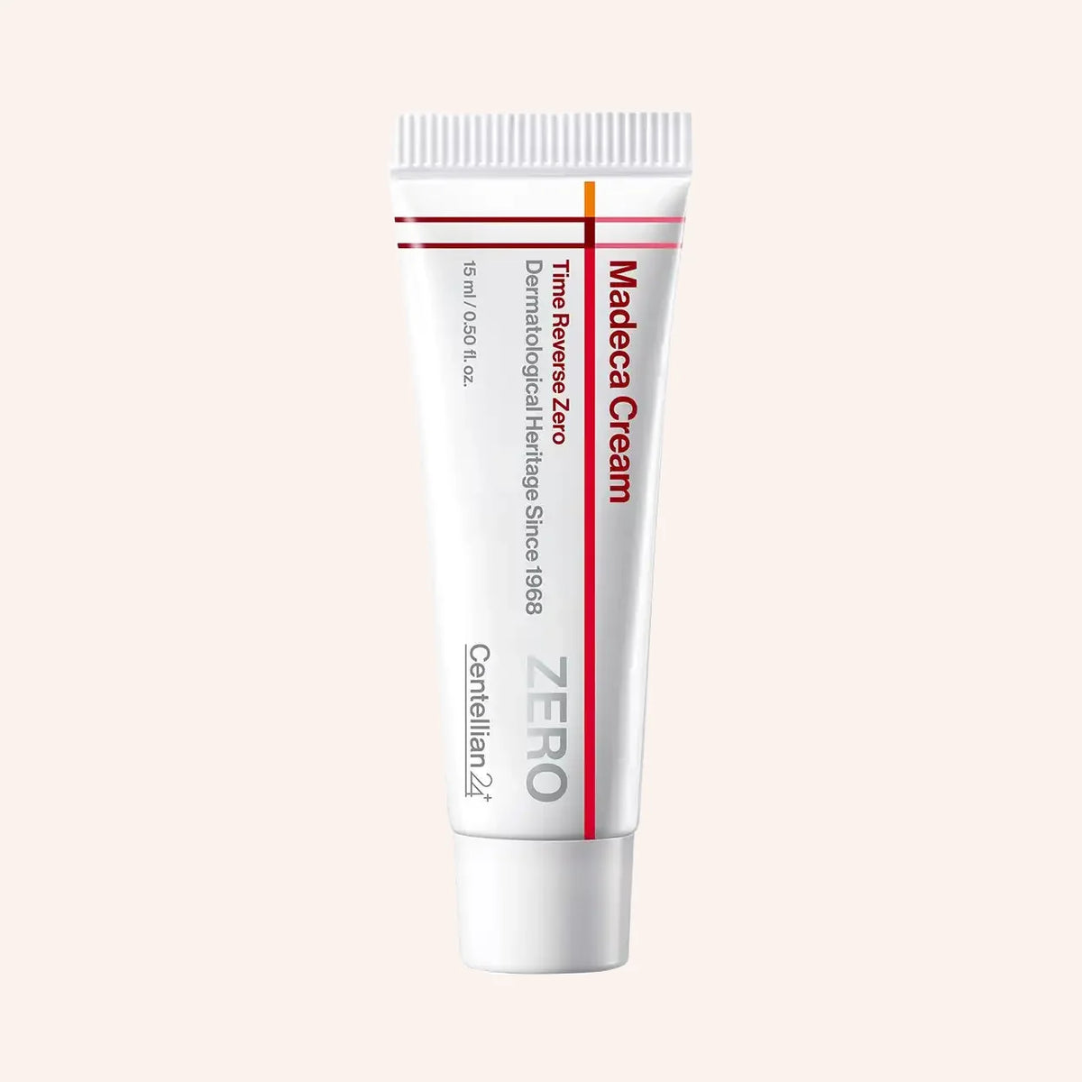 Centellian24 Madeca Cream Time Reverse Zero 80ml – stehende Tube vor schlichtem Hintergrund