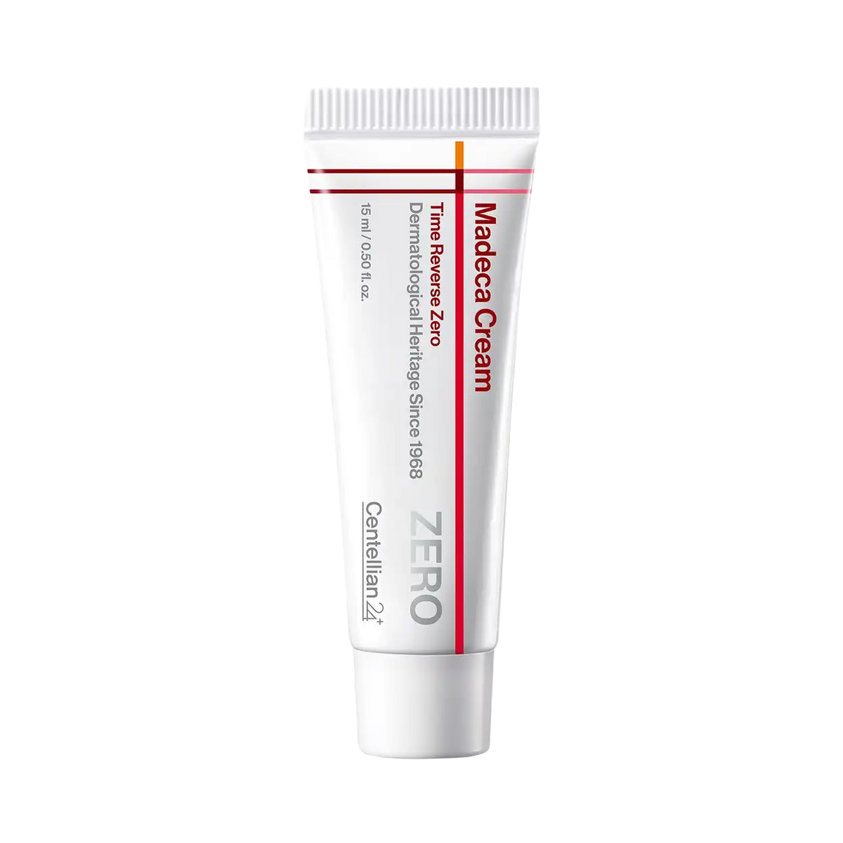 Centellian24 Madeca Cream Time Reverse Zero 80ml – stehende Tube vor schlichtem Hintergrund