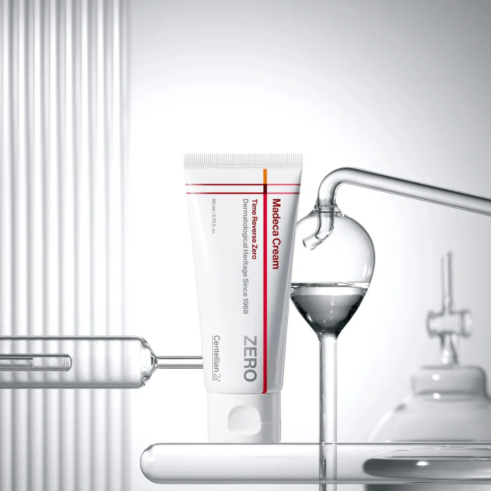Centellian24 Madeca Cream Time Reverse Zero 80ml – weiße Tube mit rot-weißem Etikett