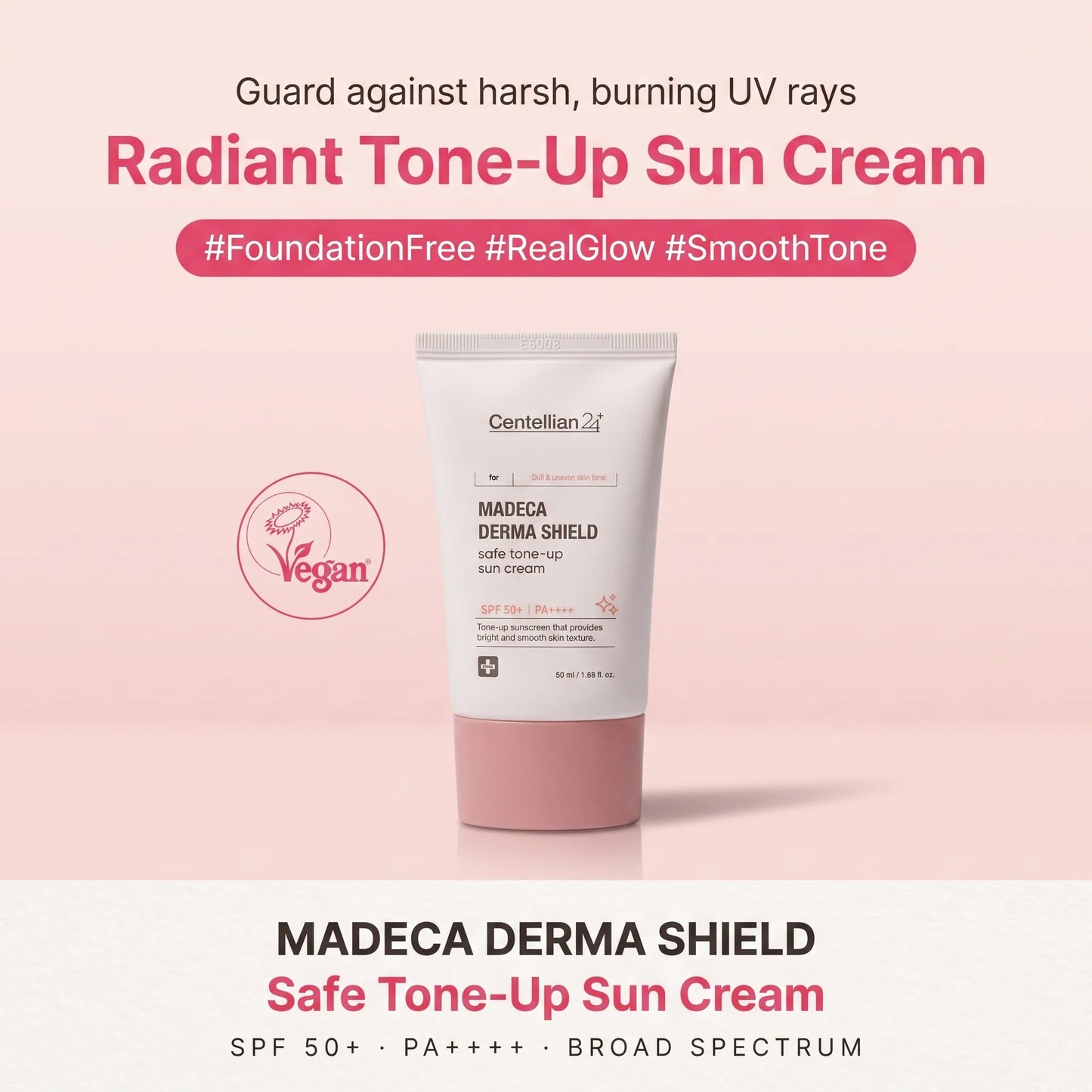 Centellian24 Madeca Derma Shield Safe Tone-Up Sun Cream SPF50+ PA++++ 50ml