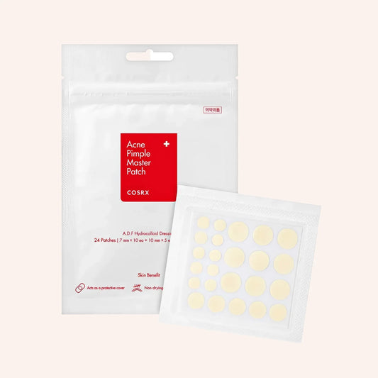 COSRX Acne pimple master patch 24pcs. – rechteckige Packung mit Sichtfenster auf der Front