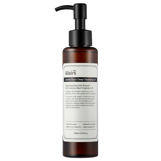 dear, Klairs - Gentle Black Deep Cleansing Oil - 150ml-Wonder Skin