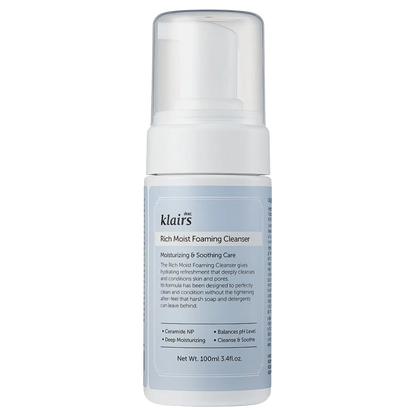 dear, Klairs - Rich Moist Foaming Cleanser - 100ml-Wonder Skin