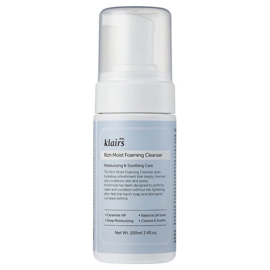 dear, Klairs - Rich Moist Foaming Cleanser - 100ml-Wonder Skin