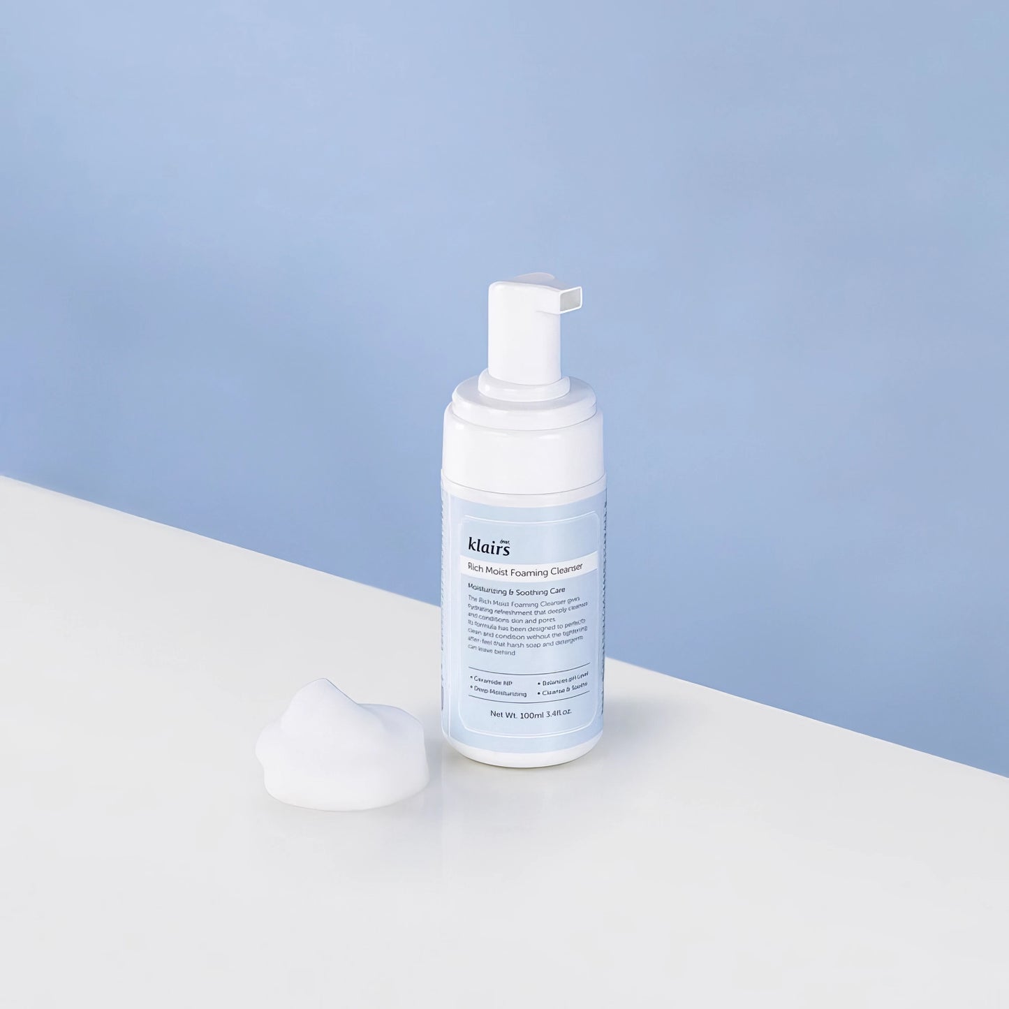 dear, Klairs - Rich Moist Foaming Cleanser - 100ml-Wonder Skin