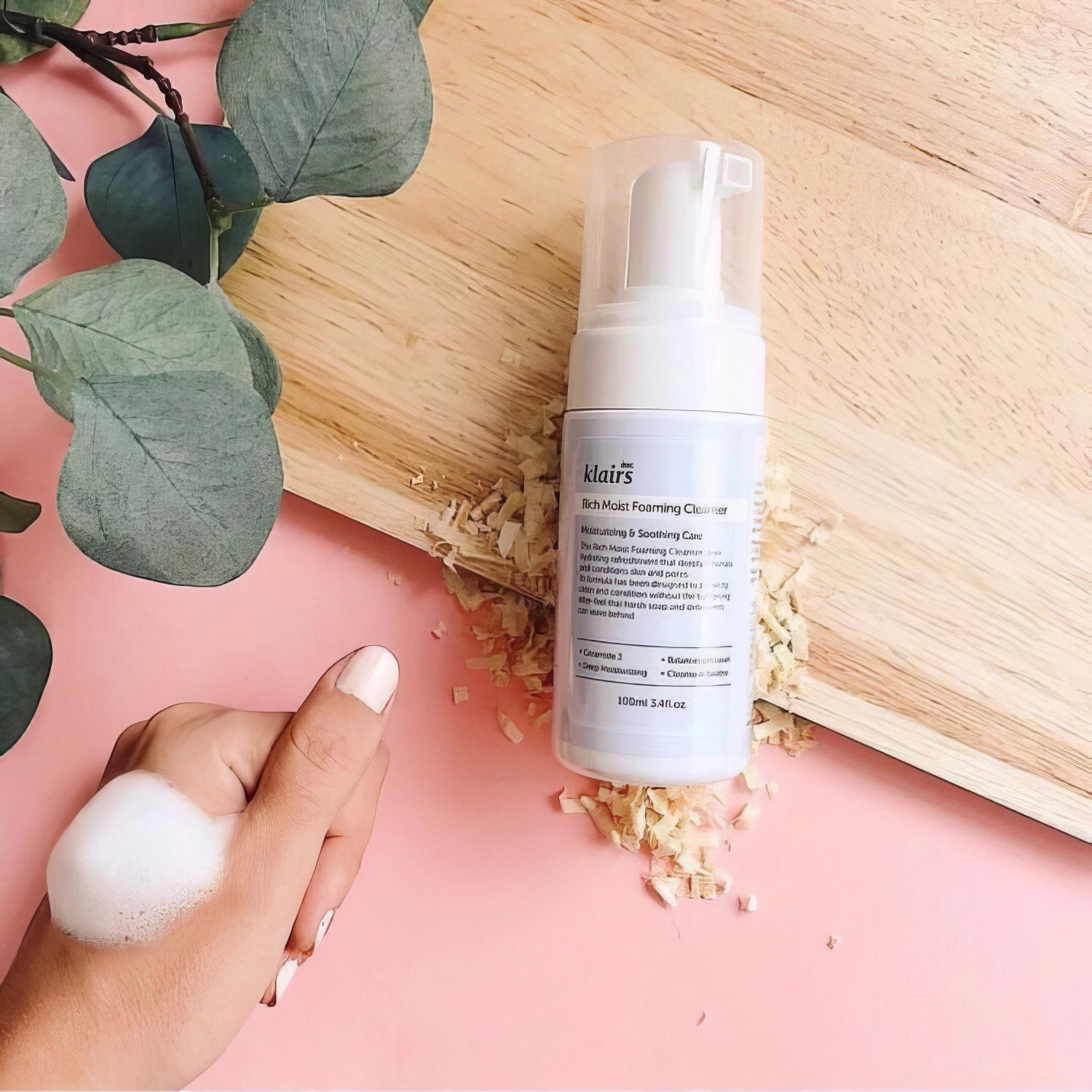 dear, Klairs - Rich Moist Foaming Cleanser - 100ml-Wonder Skin