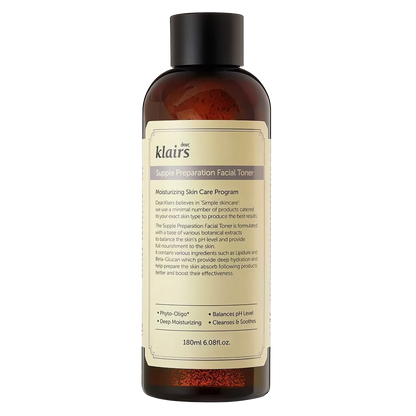 dear, Klairs - Supple Preparation Facial Toner - 180ml-Wonder Skin