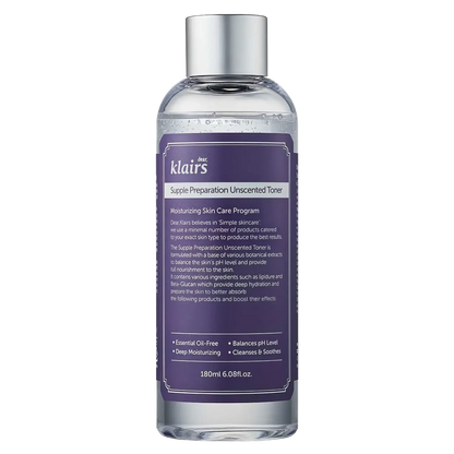 dear, Klairs - Supple Preparation Unscented Toner - 180ml-Wonder Skin