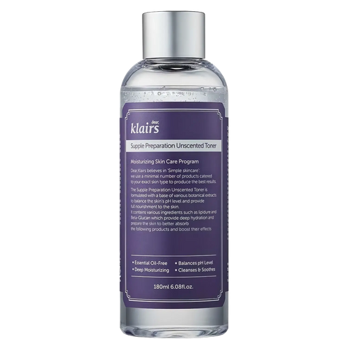 dear, Klairs - Supple Preparation Unscented Toner - 180ml-Wonder Skin