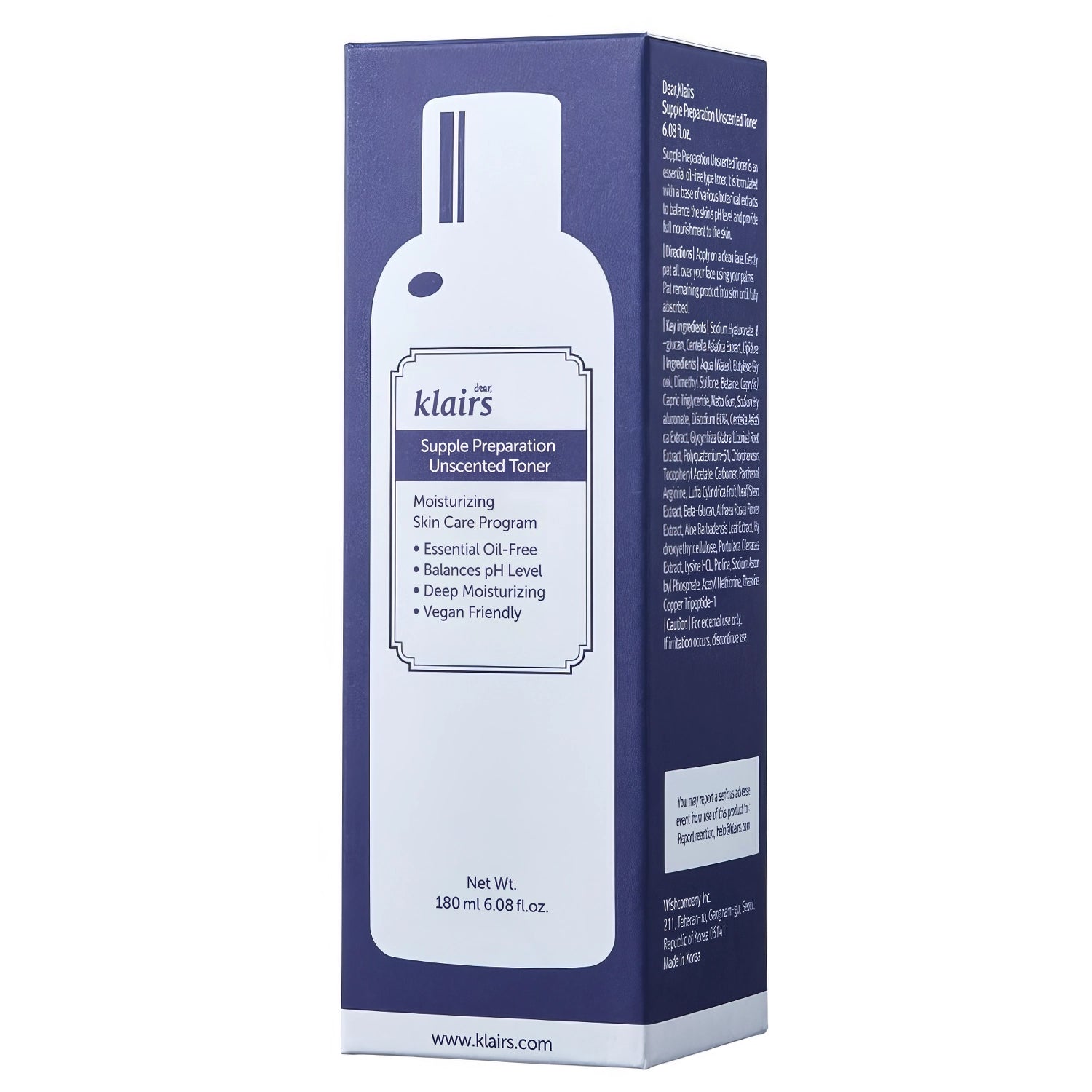 dear, Klairs - Supple Preparation Unscented Toner - 180ml-Wonder Skin