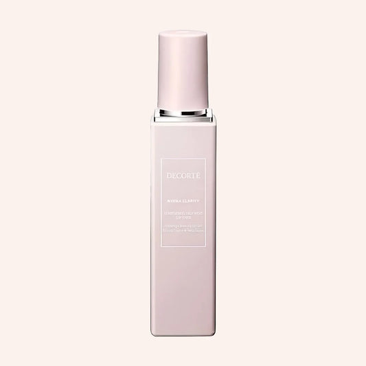 DECORTE Hydra Clarity Conditioning Treatment Softener ER 200ml – transluzente Flasche mit Pumpkopf, zum Hals schmaler
