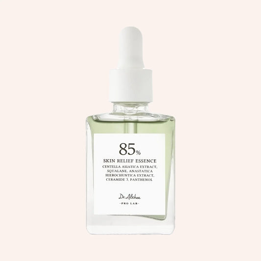 Dr. Althea Skin Relief Essence 30ml – transparente Pipettenflasche mit grünem Etikett und weißer Schrift