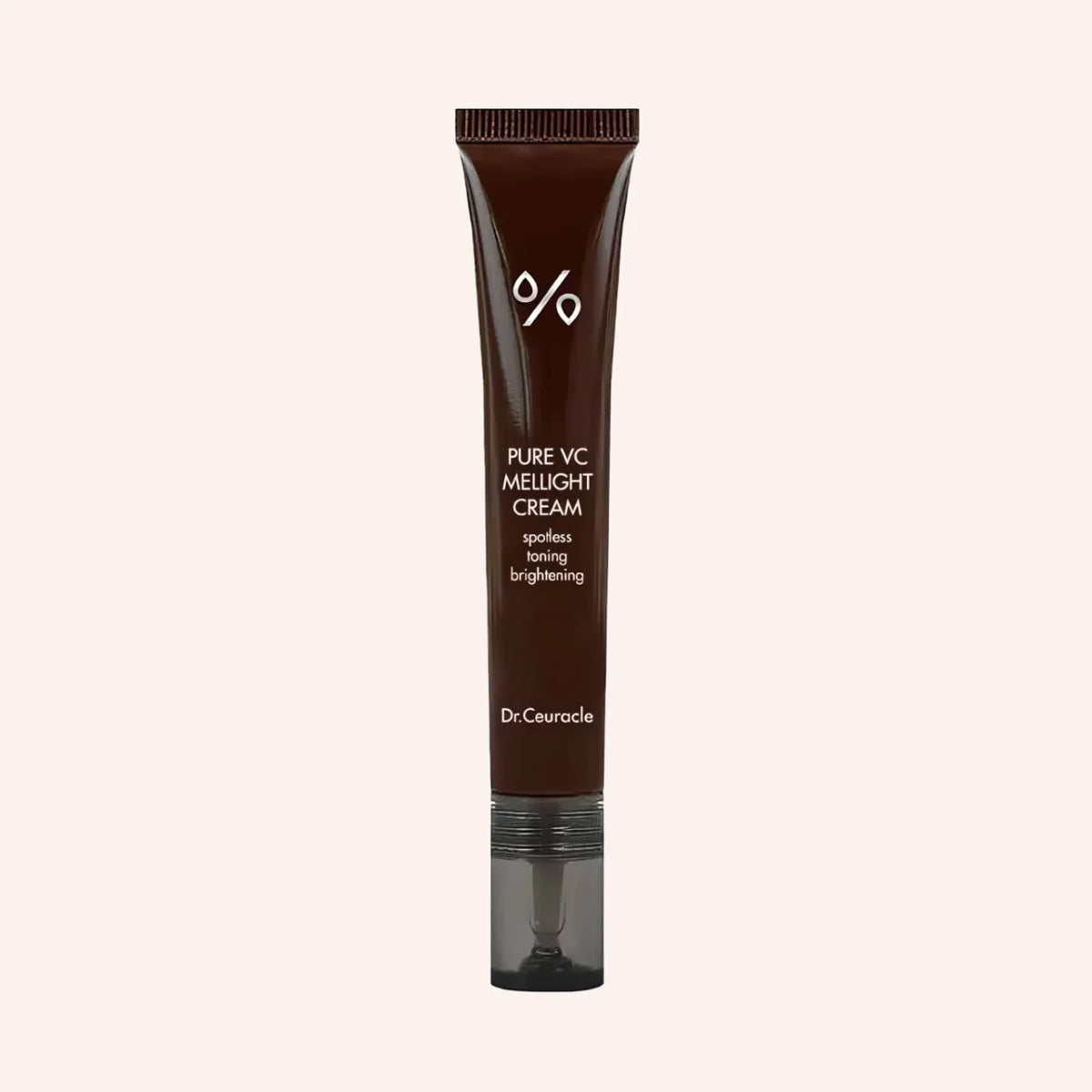 Dr. Ceuracle Pure VC Mellight Cream 20g – braune Tube mit Pumpaufsatz freigestellt