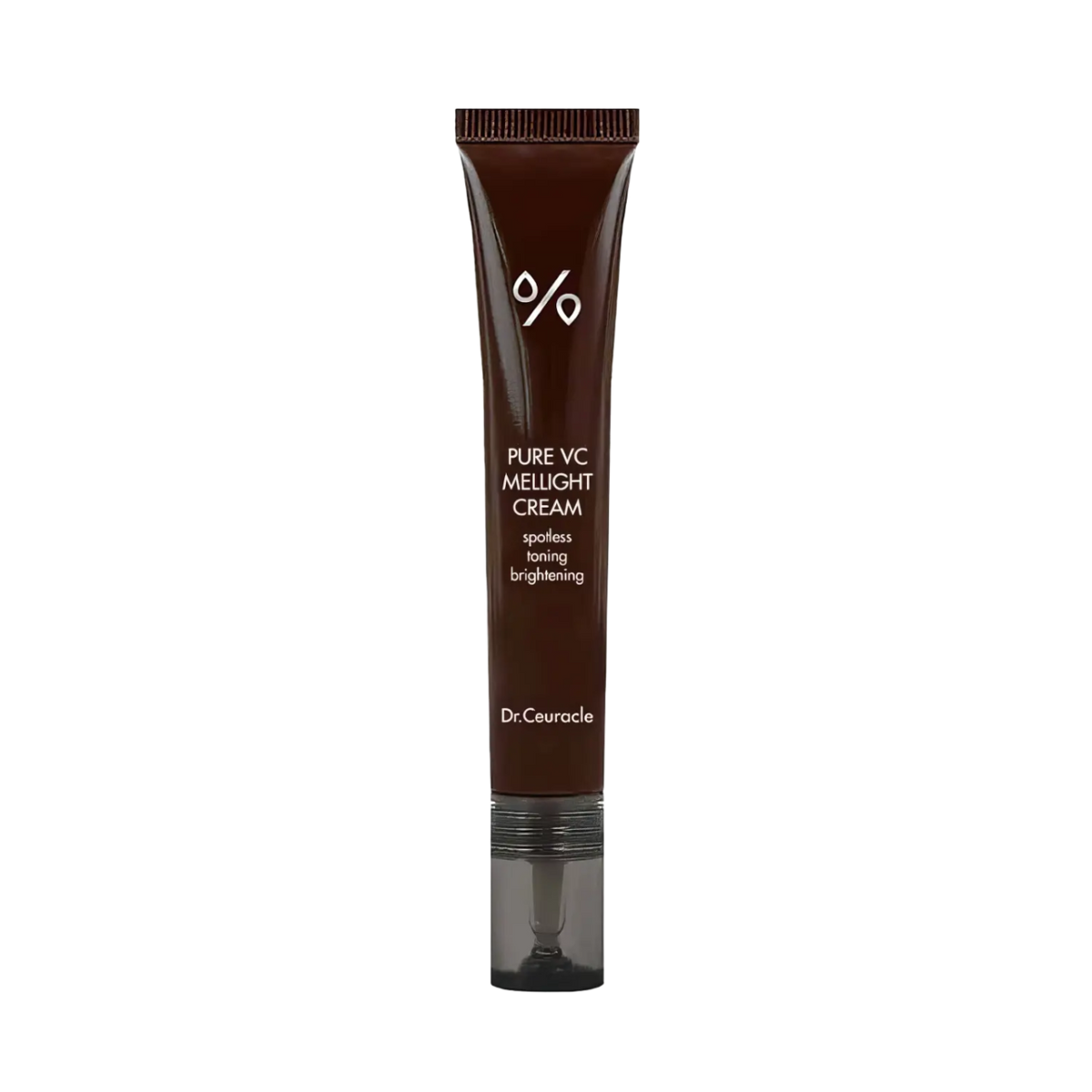 Dr. Ceuracle Pure VC Mellight Cream 20g – braune Tube mit Pumpaufsatz freigestellt