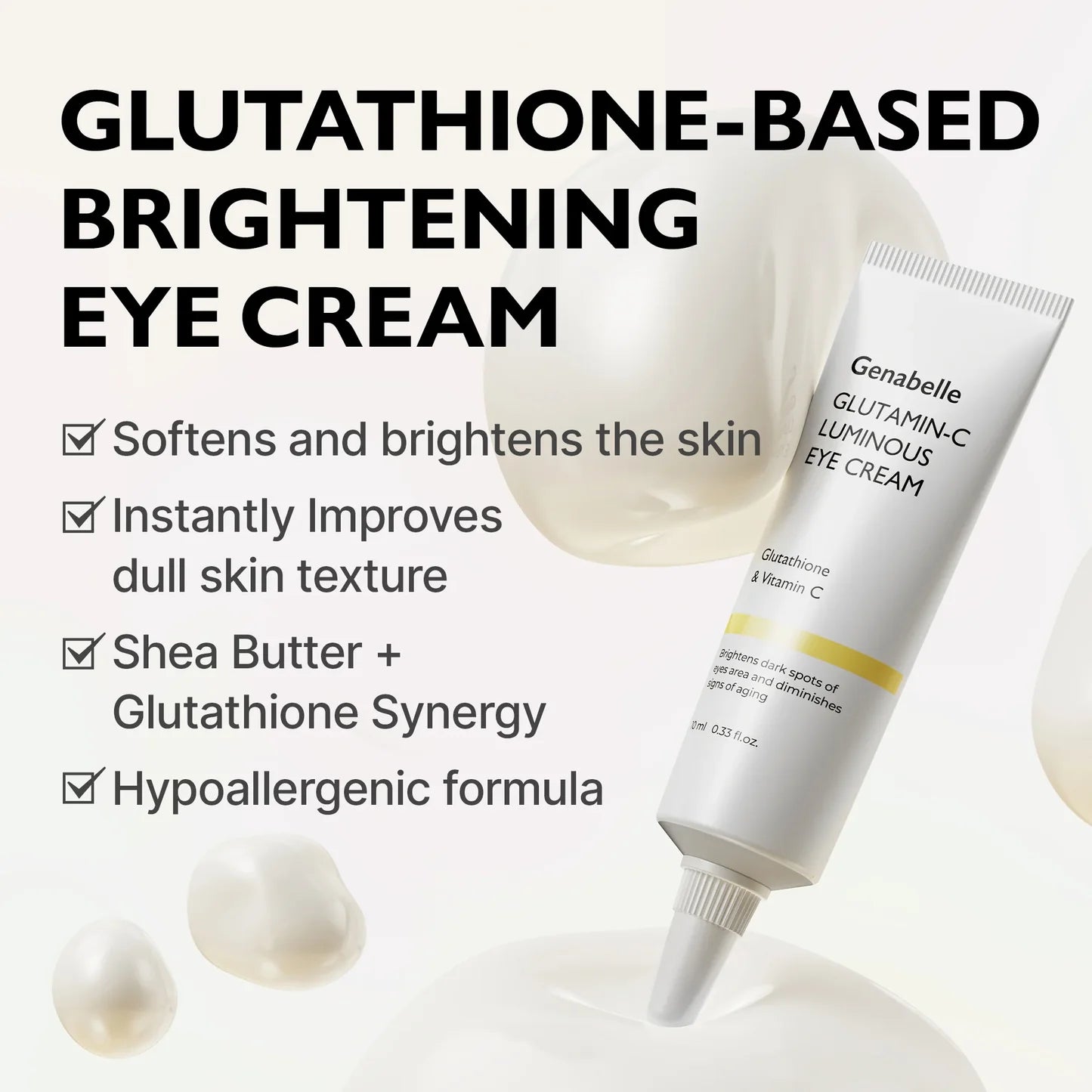 glutamin glutathion unterschied Genabelle Glutamin-C Eye Cream 10ml: Did You Know This أفضل سيروم للإشراقة size:10mg solid