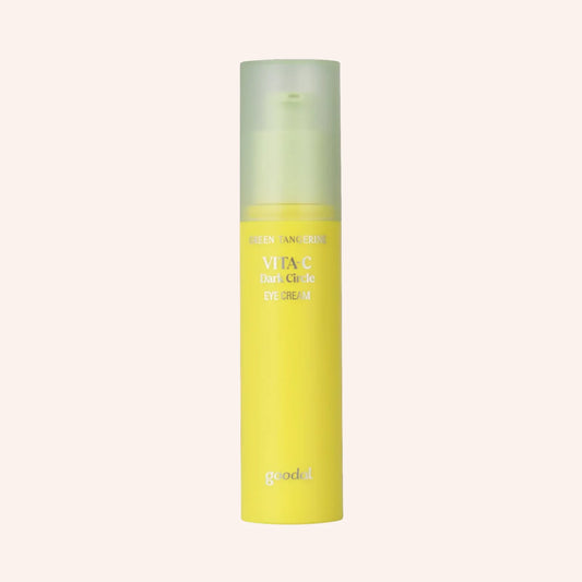 Goodal Green Tangerine Vita C Dark Circle Eye Cream 30ml – gelbe Tube mit weißer Kappe, zylindrisch und schmal, aufrecht