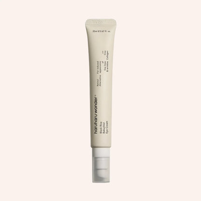 Haruharu Wonder Black Rice Bakuchiol Eye Cream  20ml – weiße Tube mit schwarzer Kappe und Etikettband, schmal zulaufend