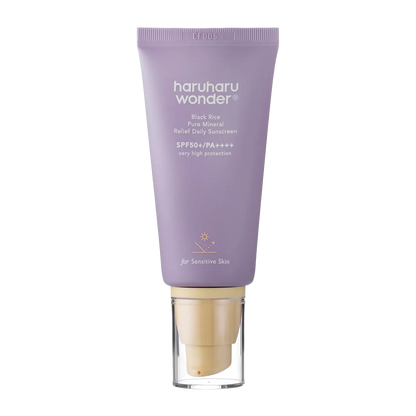 Haruharu Wonder - Black Rice Pure Mineral Relief Daily Sunscreen SPF50+/PA++++ - 50ml-Wonder Skin