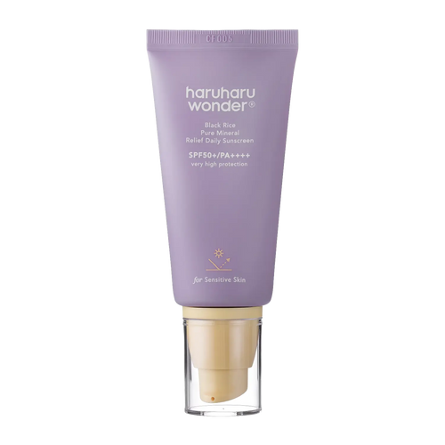 Haruharu Wonder - Black Rice Pure Mineral Relief Daily Sunscreen SPF50+/PA++++ - 50ml-Wonder Skin