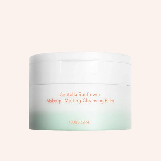 Haruharu Wonder Centella Sunflower Makeup Melting Cleansing Balm 100g – klarer Behälter, weißes Etikett mit Blau-Verlauf